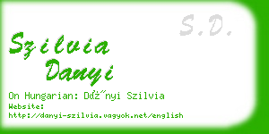 szilvia danyi business card